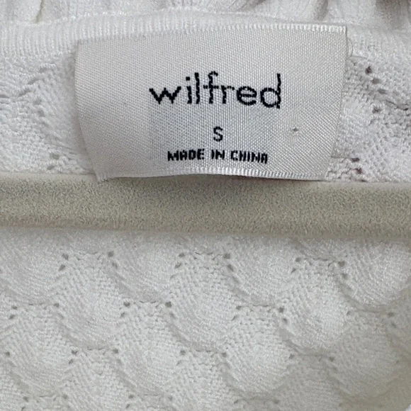 Wilfred Cream Textured Knit Ruffle Tank - Picture 2 of 3